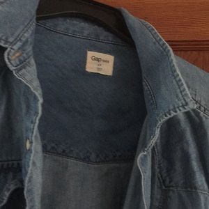 Gap denim dress duster size L tall used